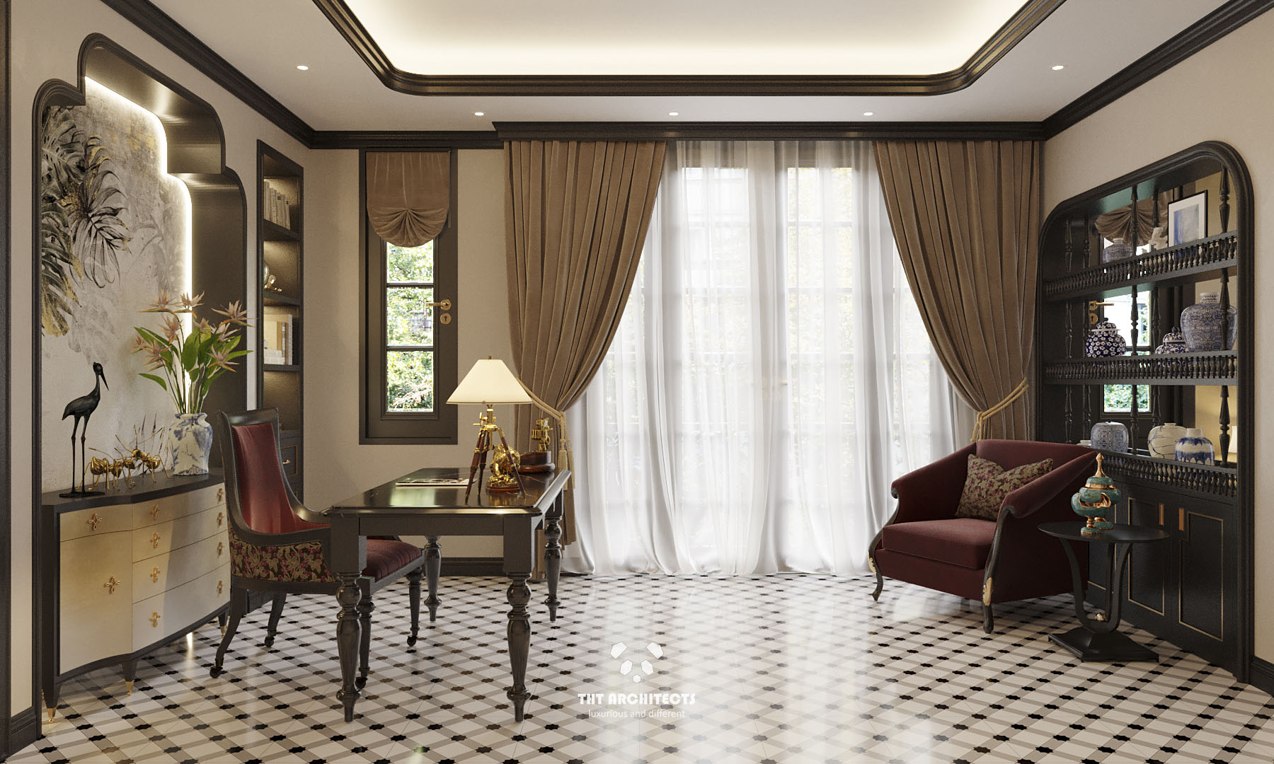 tht architects - Indochine home quận 7 - phòng ngủ master 07